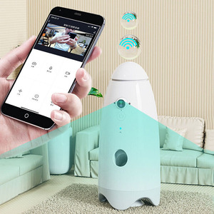 2023 nouveauté Wifi APP télécommande intelligente pour chien chat mangeoire <span class=keywords><strong>Rotation</strong></span> à <span class=keywords><strong>360</strong></span> degrés automatique chien distributeur de friandises avec caméra - Product Image 4