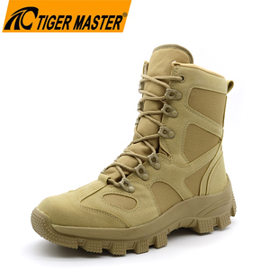 Semelle en caoutchouc antidérapante résistante à l'abrasion coupe haute légère sans sécurité Bottes du désert de protection pour hommes Chaussures avec logo personnalisé - Product Image 1