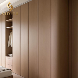 גבוהה ארון בגדים ארון בגדים ואולקין ארונות מערכות עיצוב ריהוט מותאם אישית חדר שינה מפואר וגדול עץ בארון בגדים - Product Image 2