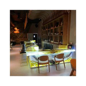 Piedra de Sodalita Azul de Lujo Fotoeléctrica, Piedra de Mármol con Luz LED para Muebles, Losas Retroiluminadas para Mesas, Azulejos - Product Image 5