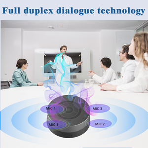 Micrófono de escritorio con cable, se enciende al conectar el cable, se apaga al cortar el flujo de energía, se puede montar en el techo, con altavoz con captación omnidireccional de 360° - Product Image 4