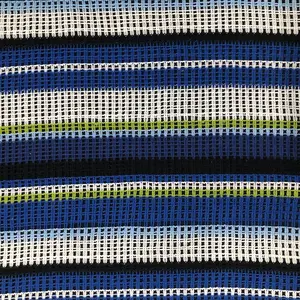 blue and white color 100 Knitted crocheted cotton spandex fabric for clothing making for table fabric