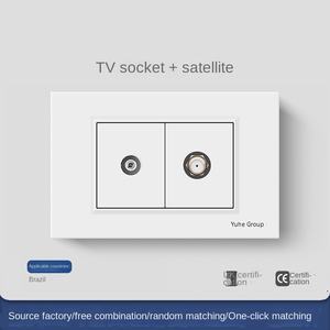 Interruptor de pared moderno para oficina en casa, hotel, enchufe de pared, interruptor de TV y ordenador, enchufe de pared con carga rápida tipo C de 18W - Product Image 3