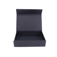 Boîtes cadeaux en carton noir écologiques et recyclables de luxe, emballages en papier personnalisés, présentoirs pour vêtements, laminage mat