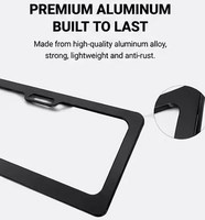 FENGYUNJIA Cadre de plaque d'immatriculation en alliage d'aluminium anti-corrosion, logo personnalisé, norme australienne AU-1, accessoires automobiles en gros