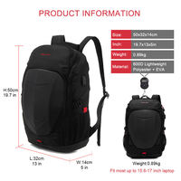 Sac à dos unisexe étanche pour casque de moto, coque rigide, avec port USB et fermeture éclair antivol, 20-39L