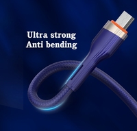 LDNIO LS642 câble de chargement de données usb c personnalisé en gros type c mâle téléphone mobile charge rapide câble de données usb type c