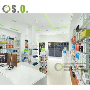 ตู้โชว์ยาแบบกำหนดเอง ดีไซน์ใหม่ ชั้นวางยา ตู้โชว์ร้านขายยา - Product Image 5