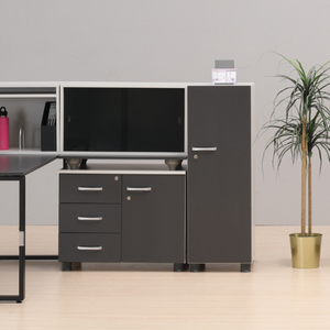 Hàn Quốc thiết kế hiện đại t dsel tủ bên với có thể điều chỉnh chống-warp kệ gỗ khung thép Home/văn phòng lưu trữ Made in Hàn Quốc - Product Image 5