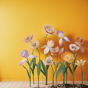 Design floral senior fait à la main rose orange <span class=keywords><strong>jaune</strong></span> mélange groupe de couleurs fleurs géantes pour décoration de mariage décor de fête d'événement - Product Image 5