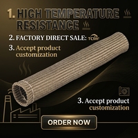 TCMF TCMF-B306-1 Funda de basalto trenzada a medida, resistente al calor, para corte, 6 pulgadas/50 pulgadas, suministrada por la fábrica Tongchuang