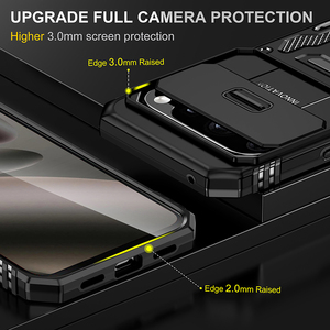Funda Protectora Antigolpes para <span class=keywords><strong>Google</strong></span> Pixel 10 Pro XL 9 8 7A, con Cubierta Deslizante para Cámara, Anillo de Soporte, Soporte Magnético para Coche - Product Image 2