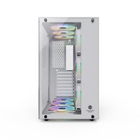 DIY White Aluminum Alloy Gaming EATX ATX MATX Tempered Glass Side Panel Cooling Design Full Tower Pc Case Computer Gaming