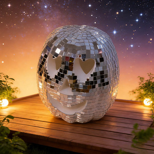 Bola de Discoteca al por Mayor, <span class=keywords><strong>Calabaza</strong></span> de Cristal Espejado para Decoración de Fiestas de Halloween, Otoño y Acción de Gracias, Venta a Granel - Product Image 4