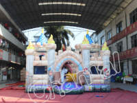 Aire de jeux gonflable Knight vs Dragon, combo château gonflable, maison de saut, trampoline