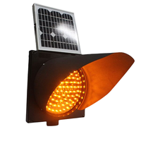 Shenzhen fabrication sécurité routière d'avertissement clignotant 300mm led feux de signalisation solaires