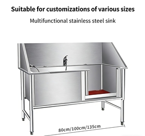 <span class=keywords><strong>Bañera</strong></span> de Acero Inoxidable para Baño y Aseo de Perros y Gatos, Piscina de SPA para Mascotas - Product Image 6