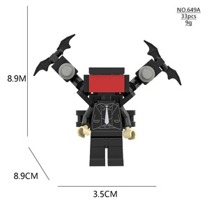 Mini Nâng Cấp Titan Đồng Hồ Vua Khoan Điện Mô Hình Đồ Chơi Quy Mô 1:35 ABS Nhựa Xây Dựng Khối 40-Mảnh Cho Thanh Thiếu Niên & Người Lớn - Product Image 4