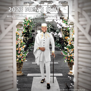 Conjunto de traje de boda de 3 piezas Dashiki para hombre africano informal de primavera 2023 de alta calidad con abrigo de Ankara y sombrero con pantalones - Product Image 2