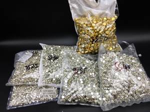 3D griffe diamant cristal verre bricolage robe de mariée accessoires colle-sur strass lâches pour vêtements et accessoires pour cheveux - Product Image 5