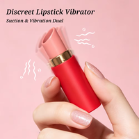 Lippenstift-Vibrator Tragbarer Mini-Lippenstift mit Eiervibration für G-Punkt und Klitoris-Stimulation Sexspielzeug Masturbationshilfe