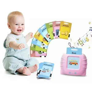 Cartões flash falantes, brinquedos multifuncionais para bebês, conjunto de brinquedos educativos para crianças, máquina de aprendizagem, 2024