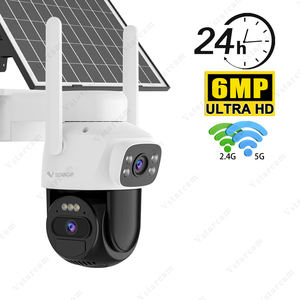 Vstarcam CB622DR 6MP 듀얼 렌즈 솔라 카메라 5x 디지털 줌 AI 감지 듀얼 밴드 WiFi IP66 방수 24H 핫 세일 메모리 카드 - Product Image 1