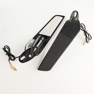 Rétroviseur de moto Qiangye avec clignotant LED, universel, adapté aux motos sportives, protection de sécurité - Product Image 2