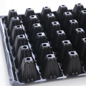 Placa de bandeja de siembra de plástico agrícola poroso rectangular al por mayor para verduras película de invernadero de calidad de corte carnoso - Product Image 4