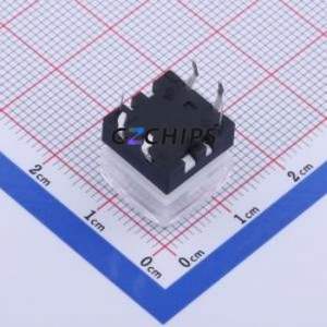 K6-6279D-03 Tactile Switch Through hole Component (THT)-6P,12x12mm Switch 1.6N Through Hole 12mm 12mm - Product Image 2