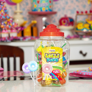 Paquete de 1 kg de Paletas de Caramelo en Botella de Plástico para Venta al por Menor en Tiendas de Abarrotes, Caramelos de Frutas - Product Image 3