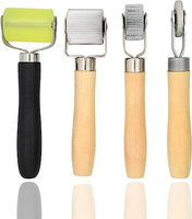 Outil manuel de pose de rouleaux amortisseurs en silicone, bois et fer pour modification automobile, garantie 3 ans, outils de construction, gaufrage à l'encre