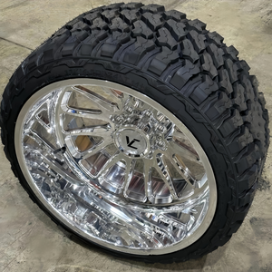 Cerchio in Lega Forgiato Velochi con Bordo Profondo Lucidato per Camion Ford F150 F250 F350 Silverado1500 2500 3500 Ram 6x139.7 8x180 8x165.1 - Product Image 1
