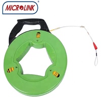 MICROLINK Tige de tirage en fibre de verre traceable pour câbles, conduit et réseau PON, en PRV