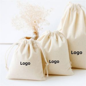 QC Eco-Friendly Recyclable Cotton Drawstring Customizable Jewelry Storage <b>Bags</b> Rope <b>Dust</b> Filter Pocket for Rings Ties Shopping - Product Image 2
