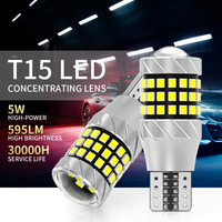 Ampoule LED YOBIS T15 W16W 2016 57SMD Canbus DC12-18V 435LM, feu de recul, feu stop, feu arrière, 921 912, feu de signalisation de recul automatique