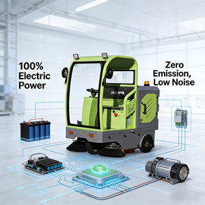 Электрическая уличная уборочная машина A1400 на новой энергии, самоходная, со скоростью 12 км/ч, для промышленного и коммерческого использования - Product Image 2