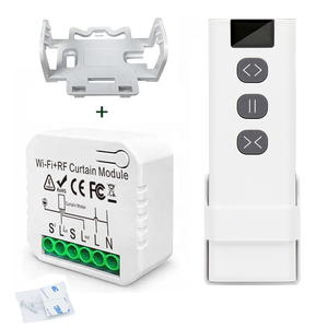 <span class=keywords><strong>Module</strong></span> de <span class=keywords><strong>commande</strong></span> de rideau automatique <span class=keywords><strong>WiFi</strong></span> RF à code <span class=keywords><strong>roulant</strong></span>, interrupteur pour moteur de <span class=keywords><strong>volet</strong></span> <span class=keywords><strong>roulant</strong></span> électrique, télé<span class=keywords><strong>commande</strong></span> sans fil Tuya, compatible Alexa et Google, portée 30m - Product Image 1