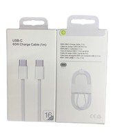 Kabel Pengisian Cepat USB C ke USB C PD 60W, Berbahan Nilon Kepang untuk Laptop, Tablet, Ponsel, Galaxy S23, iPad Air, MacBook