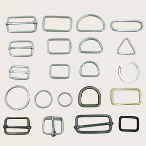 Hebilla de metal con forma de D en varios tamaños para bolsos y accesorios, herrajes duraderos - Product Image 1