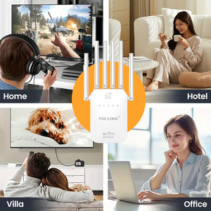 PIX-LINK ขายส่ง <span class=keywords><strong>AC66</strong></span> ตัวขยายสัญญาณไวไฟไร้สาย 1200Mbps ตัวขยายสัญญาณไวไฟแบบรีพีทเตอร์ ตัวเพิ่มสัญญาณไวไฟ พร้อมเสาอากาศ 6 ต้น - Product Image 6