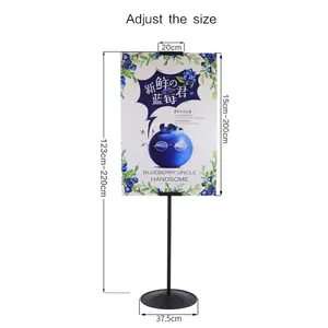 Easel Stand for Display Instant Easel Foldable Portable free standing blackboard and Poster acrylic Display Stand