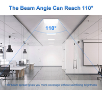 Panneau lumineux LED personnalisable 2x4 & 2x2 Plafonnier Plat Diffuseur de Puissance Rétro-Éclairé Petit Panneau Commercial pour Bureau Usage Domestique