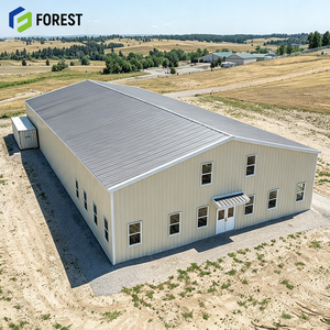 High Clearance H Section Steel Frame Storage Warehouse Prefabricated Heavy Duty Large Span Commercial <b>Metal</b> Depot - Product Image 1