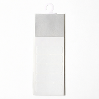 Étiquette rectangulaire Clover sans repassage à forte adhérence pour vêtements, taille M 45x14mm, blanche, 6 feuilles, 71-746, impression sérigraphique