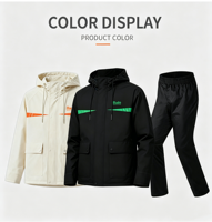 Combinaison de pluie universelle pour adultes en PVC imperméable, pour le camping en plein air et la moto/vélo électrique