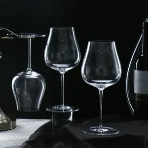 도매 부르고뉴 와인 잔 긴 줄기 크리스탈 투명 와인 잔 와인 시음 기념일 결혼식 파티 및 가정에 적합