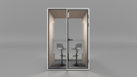 Nouvelle cabine insonorisée avec panneaux acoustiques en verre, cabine téléphonique insonorisée pour bureau