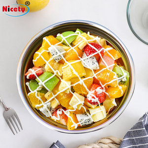 Bộ Bát Trộn Salad Bằng Thép Không Gỉ Cao Cấp <span class=keywords><strong>5</strong></span> Món, Để Nấu Ăn Và Nướng Bánh - Product Image 3