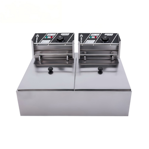 Freidora comercial de gas de doble tanque – Equipo de cocina de acero inoxidable para encimera - Product Image 2